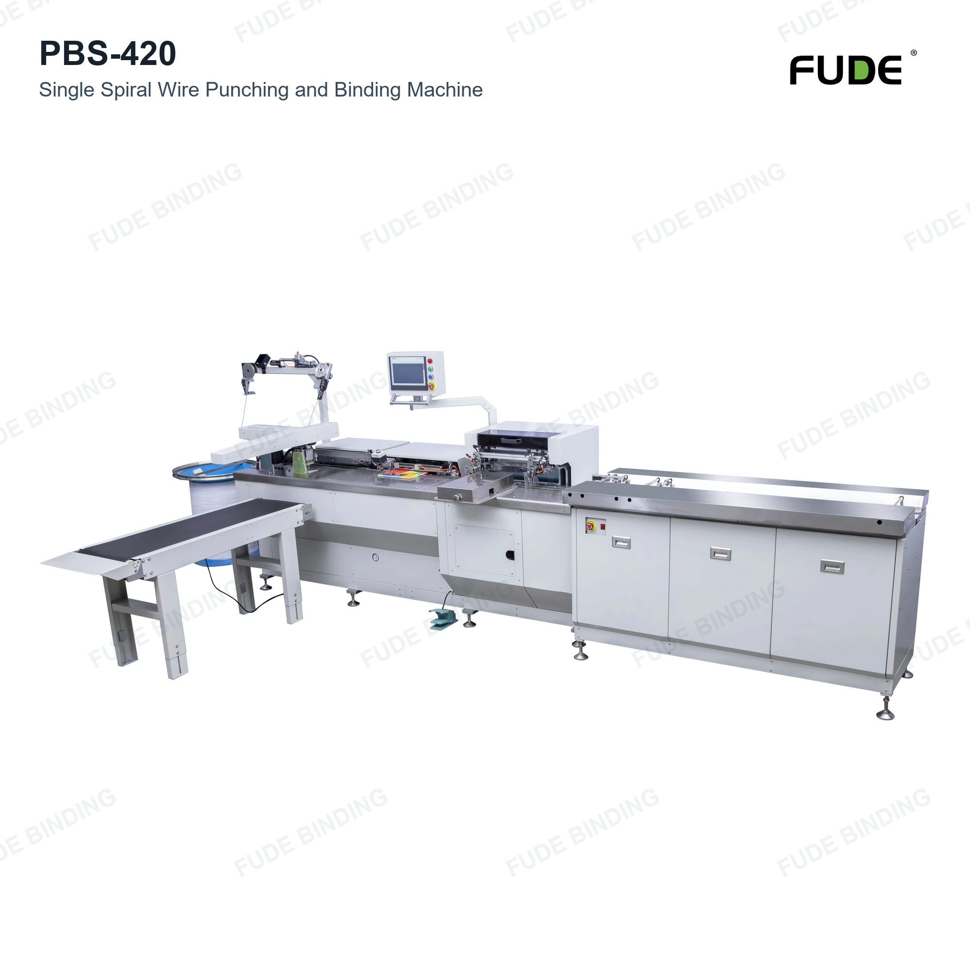 PBS-420 Tsis Siv Neeg Kauv Punching thiab Binding Tshuab