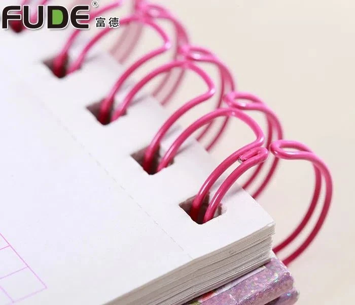 Ua ntej-Txiav Twin-Loop Binding Hlau nrog 180℃lossis 270℃Bent Ends